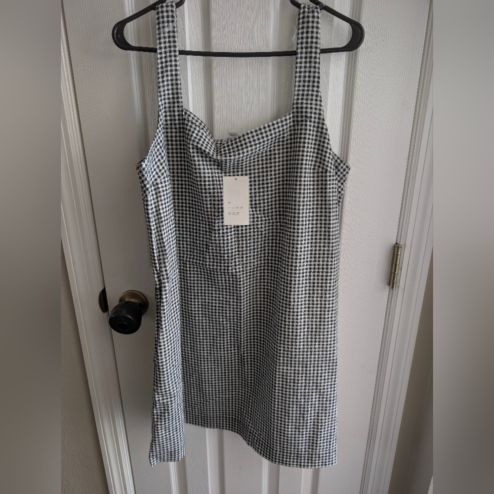 A New Day Black and White Gingham Dress